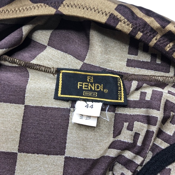 🚫SOLD🚫Vintage Fendi Monogram Swimsuit / Bodysuit - Picture 3 of 5